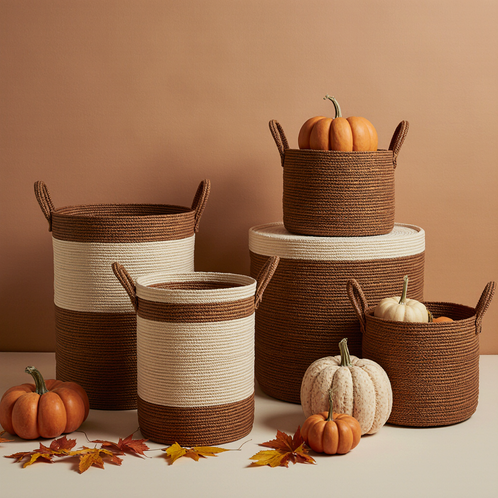 Fall Storage Bins and Baskets