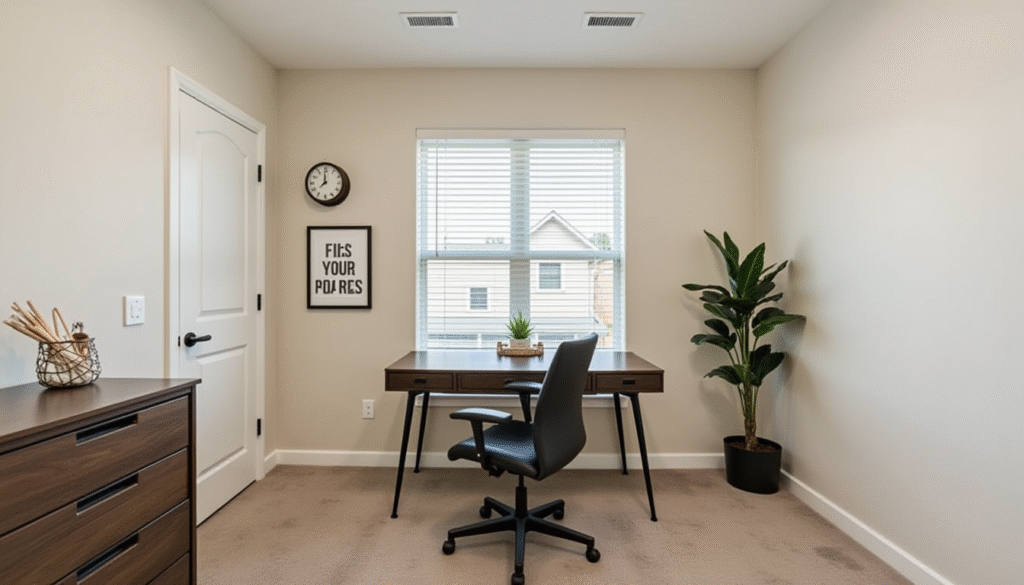 create a dedicated study space in a small room