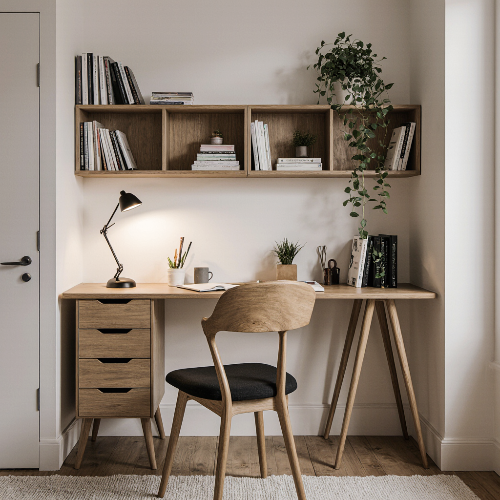 create a dedicated study space in a small room
