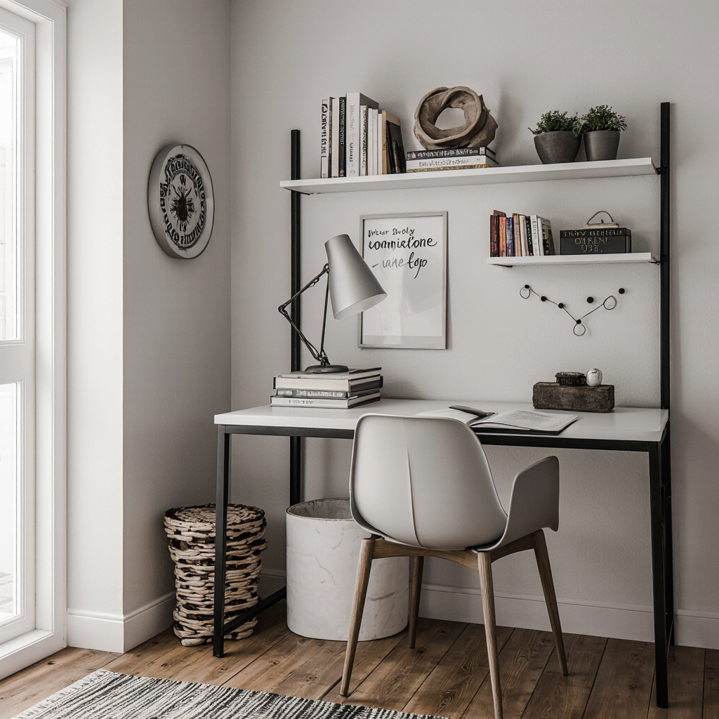 create a dedicated study space in a small room